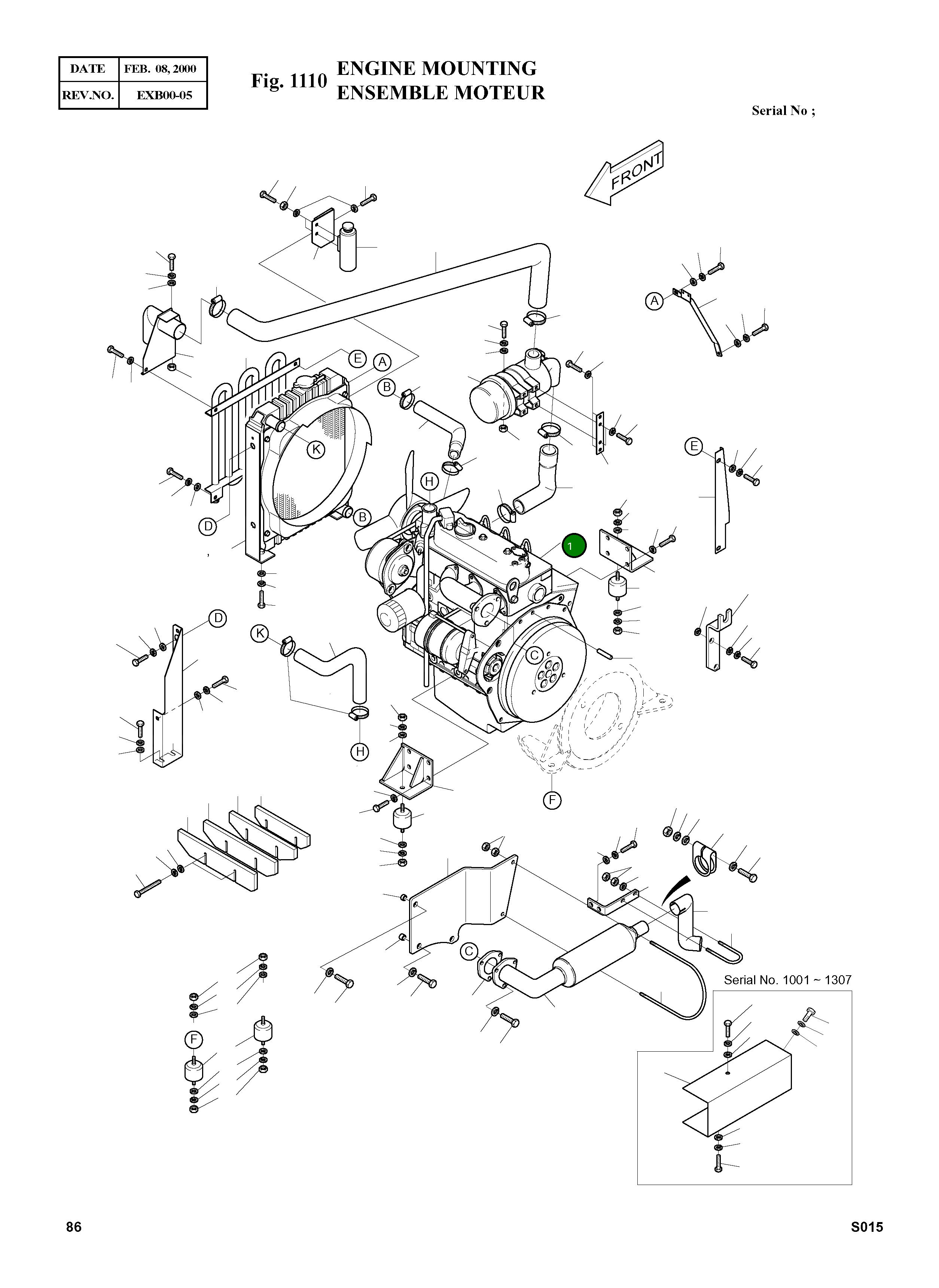 Двигатель 2201-9072 Komatsu