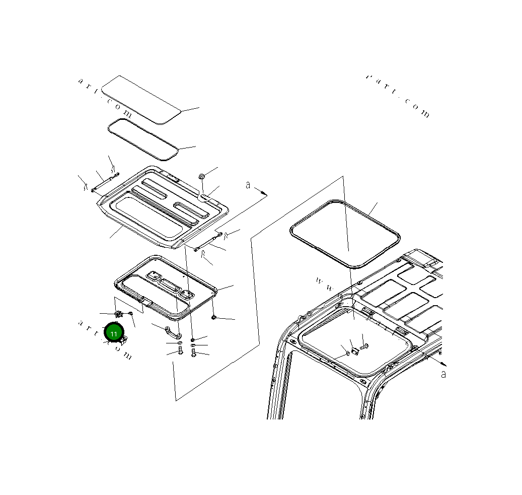Замок 20Y-53-11721 Komatsu