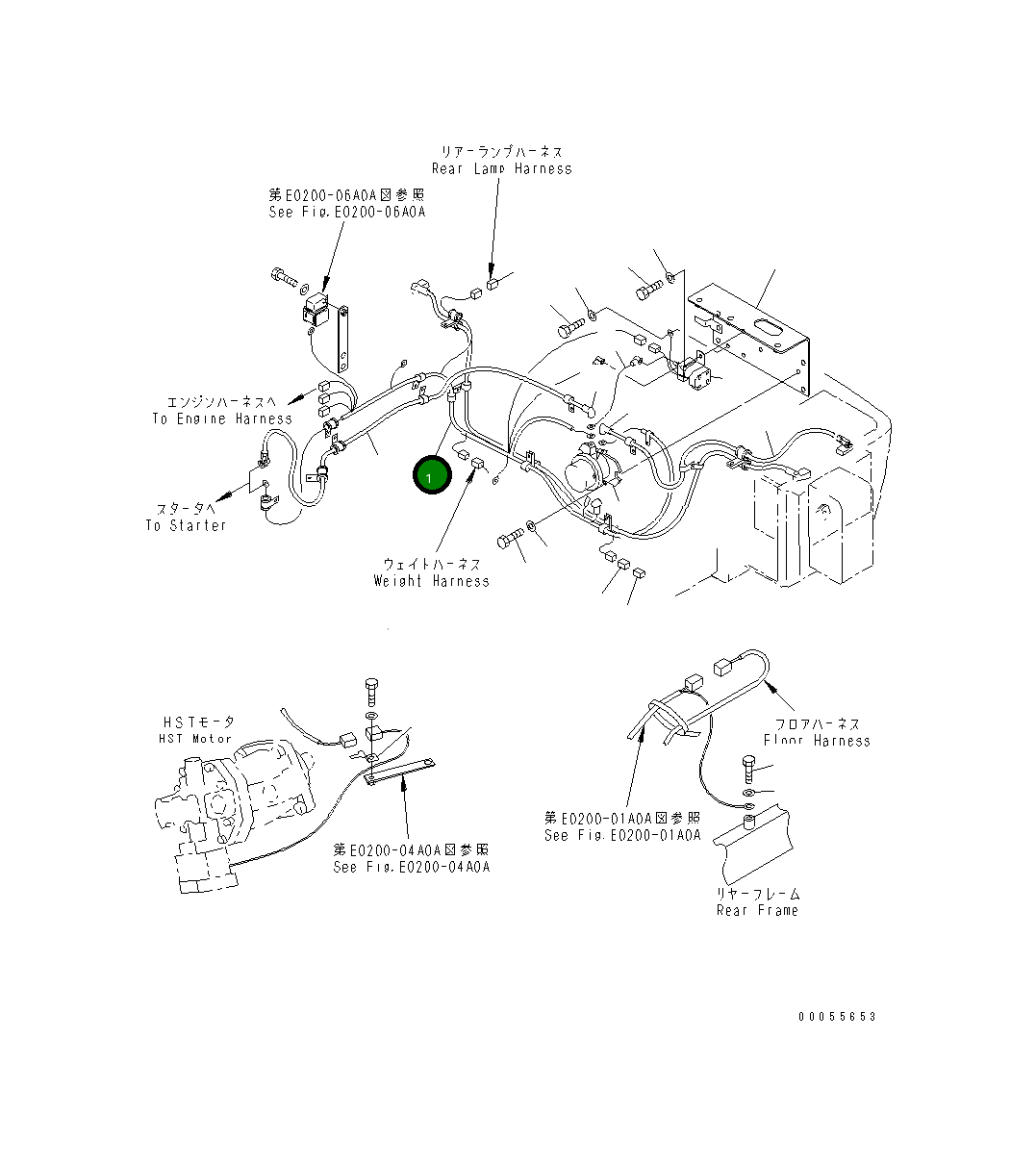 Жгут проводов 415-06-22631 Komatsu