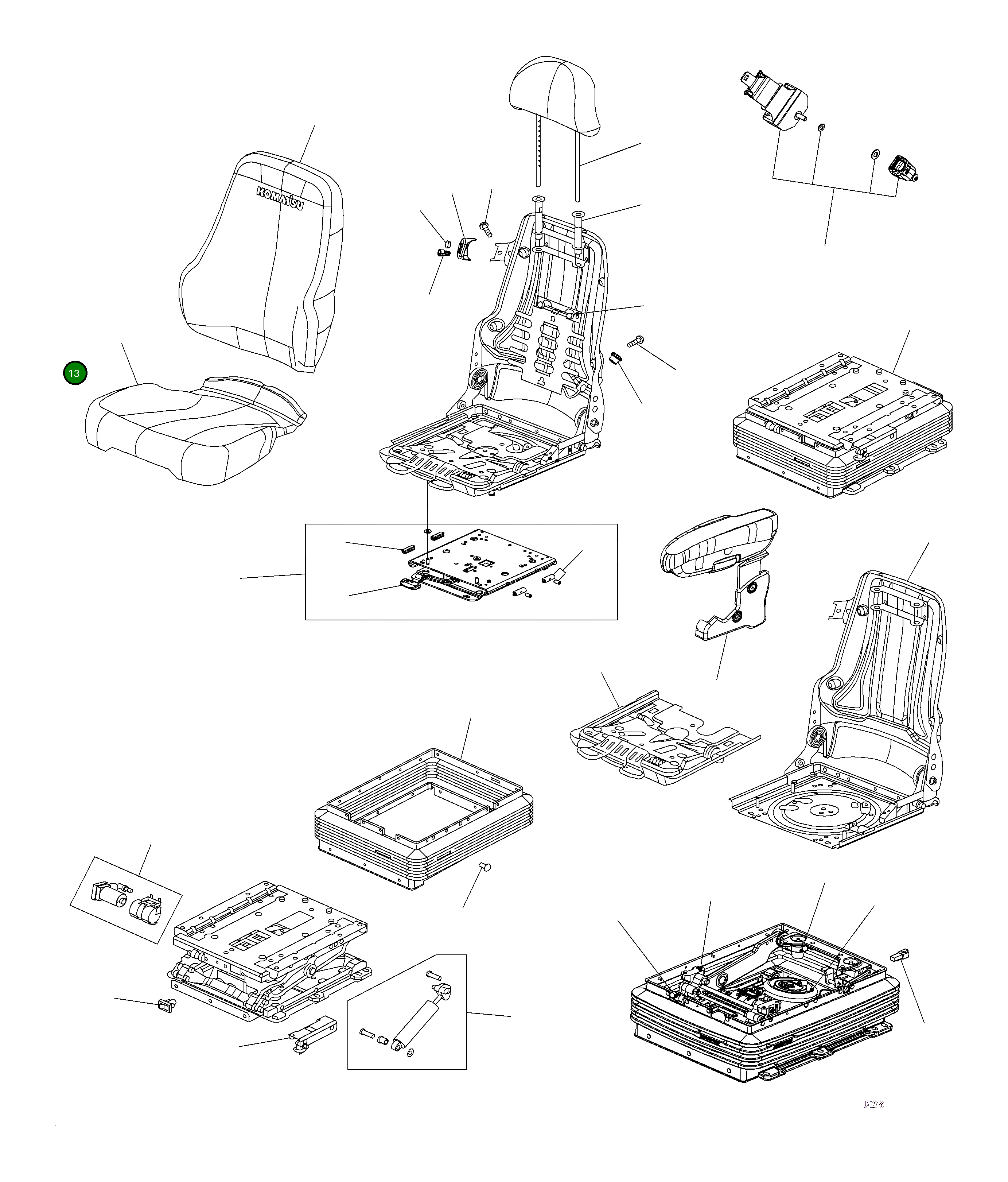 Выключатель ZSS26845.901 Komatsu