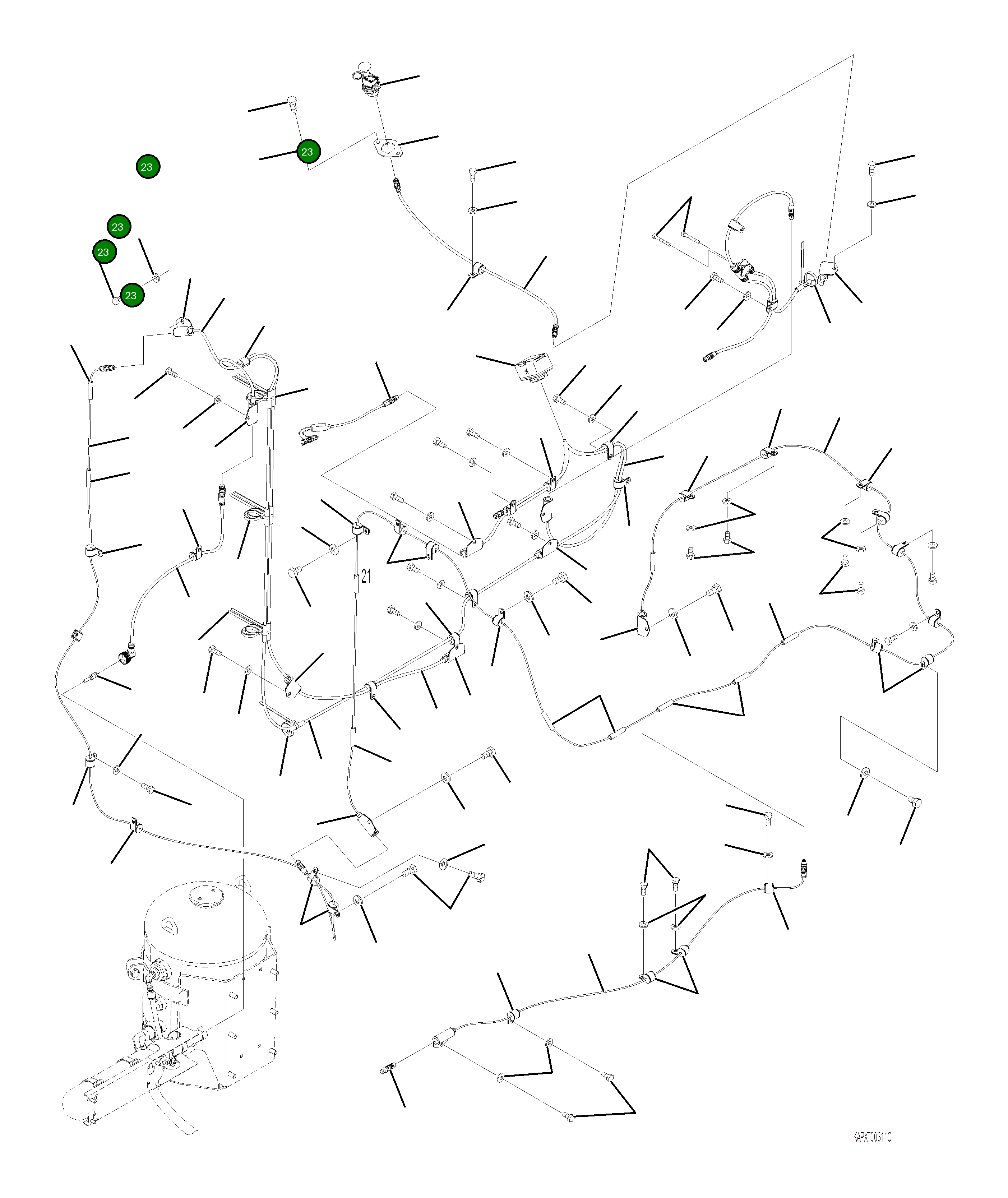 Двойная лента 4A1-921-3220 Komatsu
