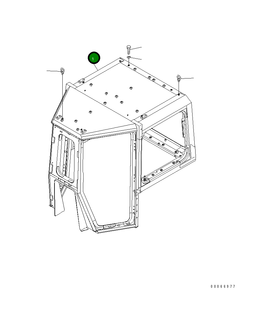 Кабина 198-Z11-7610 Komatsu