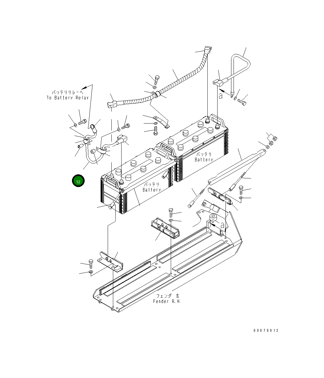 Кабель 134-06-61860 Komatsu