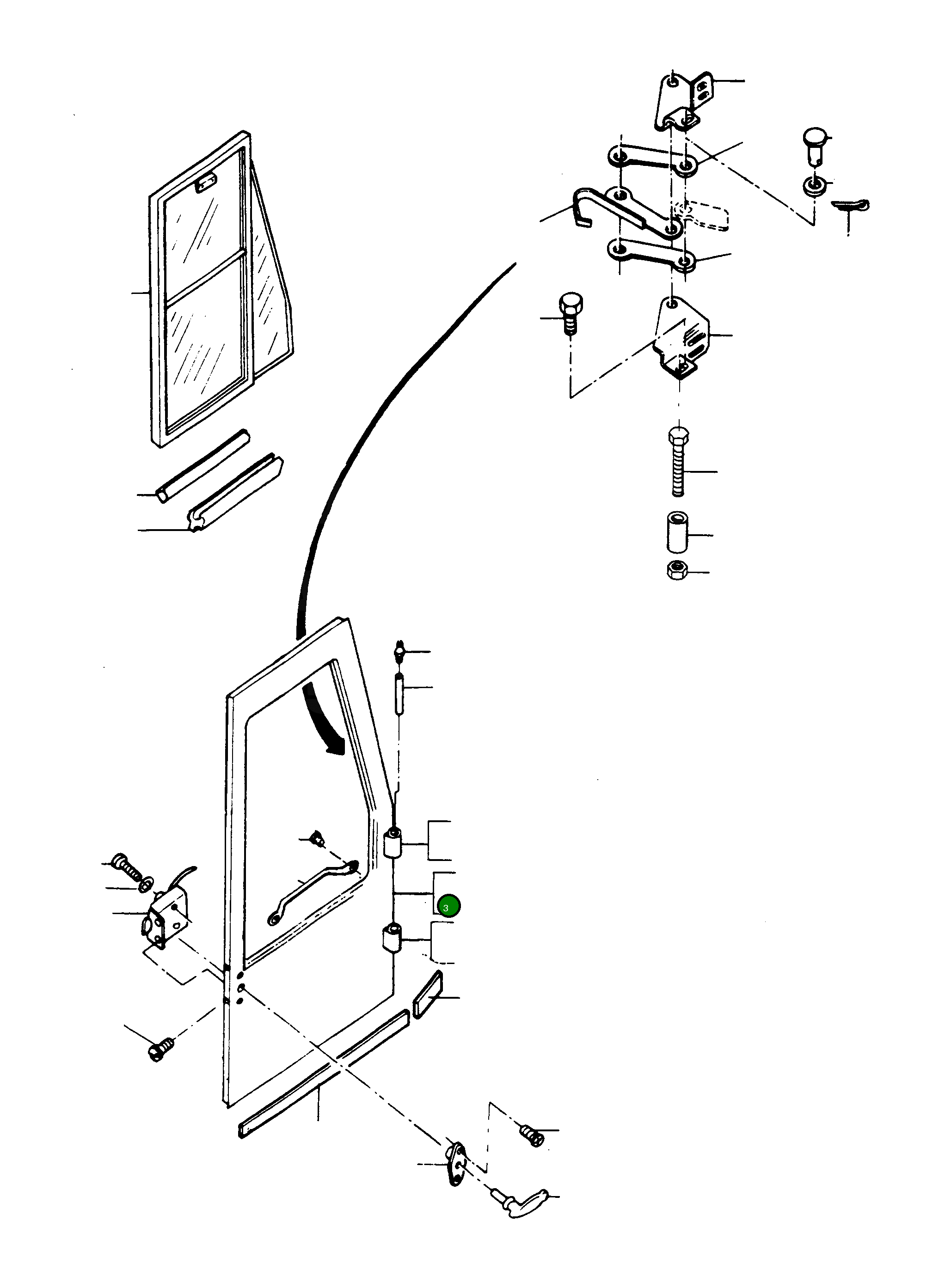 Дверь 2986112M91 Komatsu