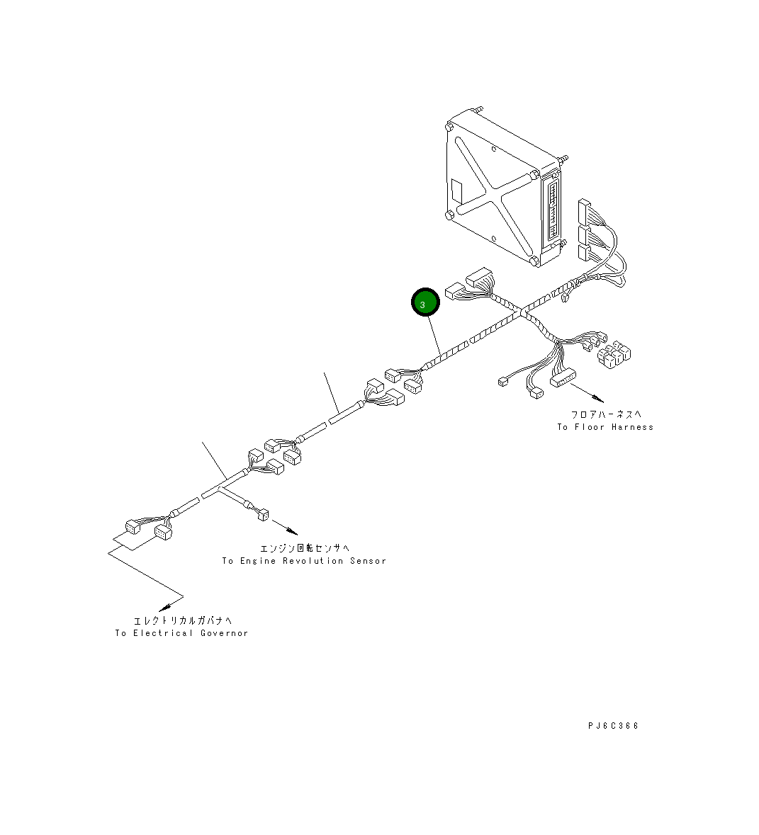 Жгут проводов 6151-81-4280 Komatsu