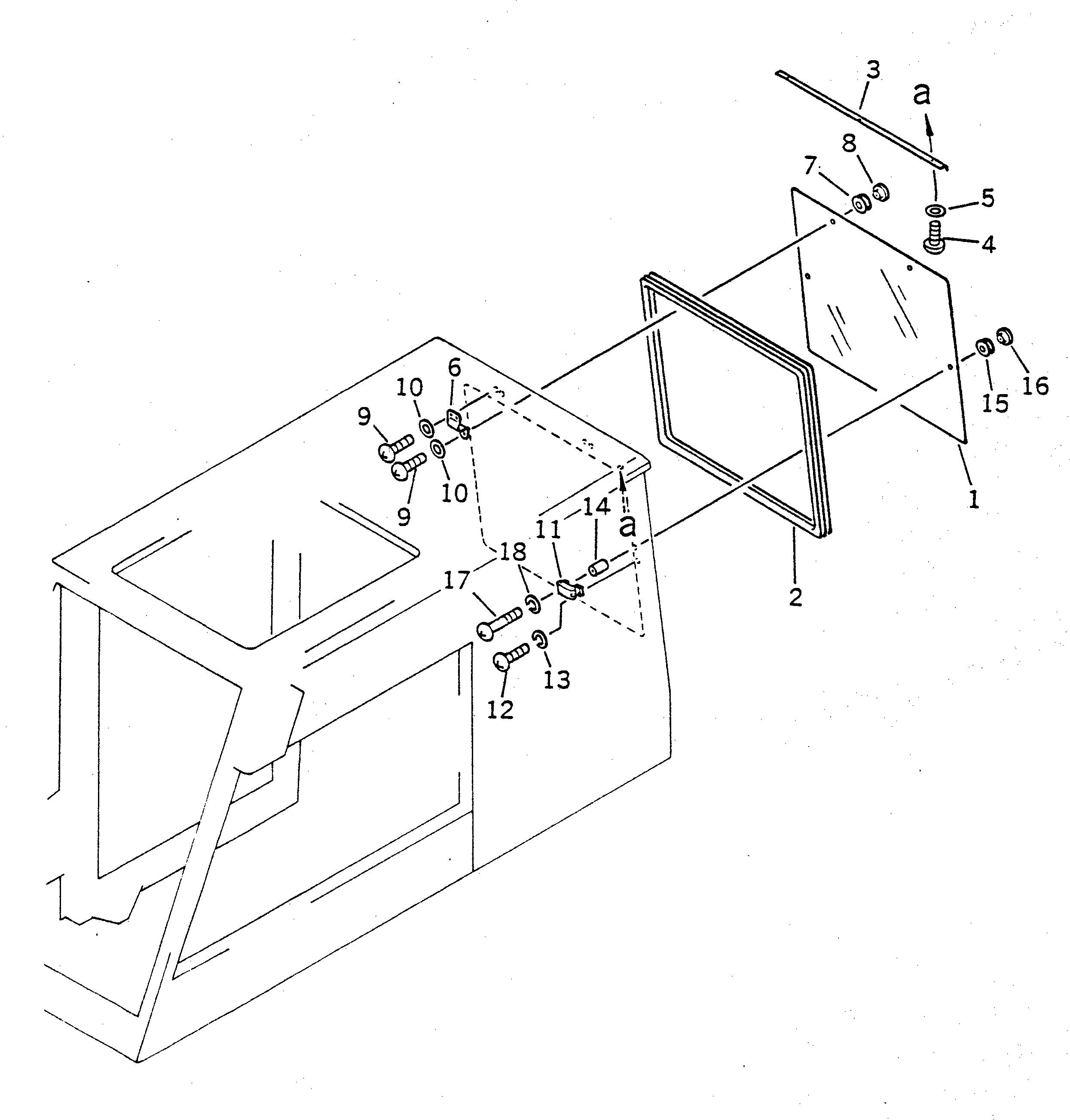 Стекло 23S-54-18920 Komatsu