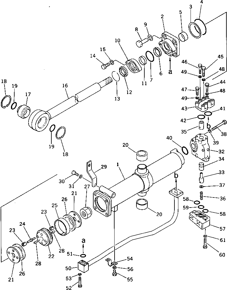 Цилиндр 196-63-12140 Komatsu