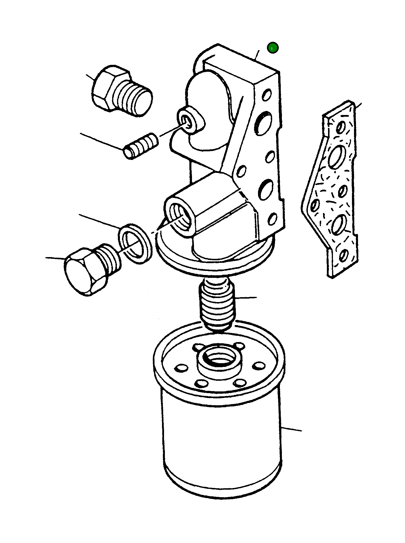 Головка фильтра 4917982M91 Komatsu