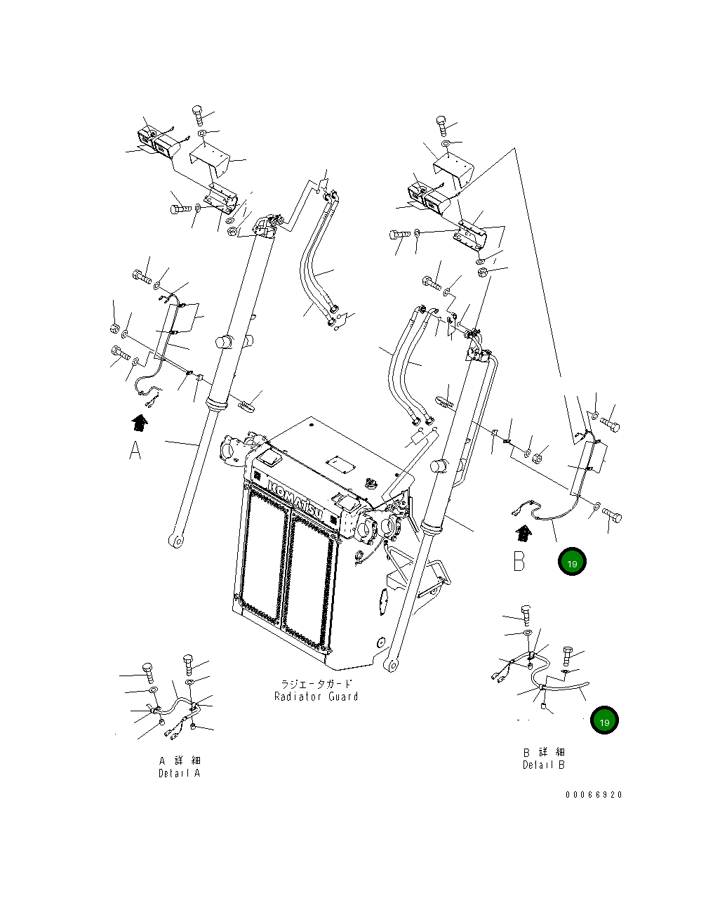 Жгут проводов 198-06-71461 Komatsu