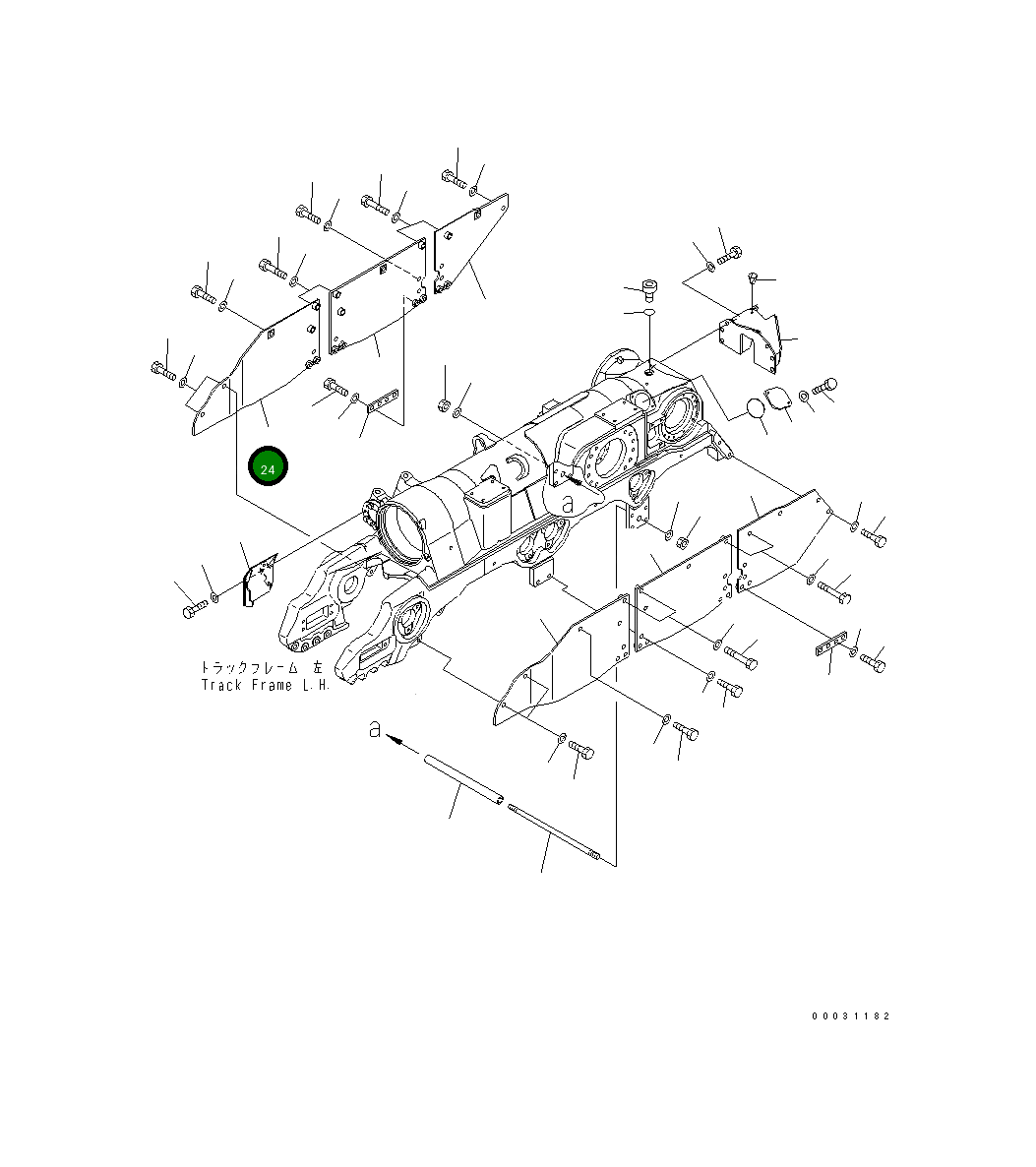 Защитный кожух 198-30-76120 Komatsu