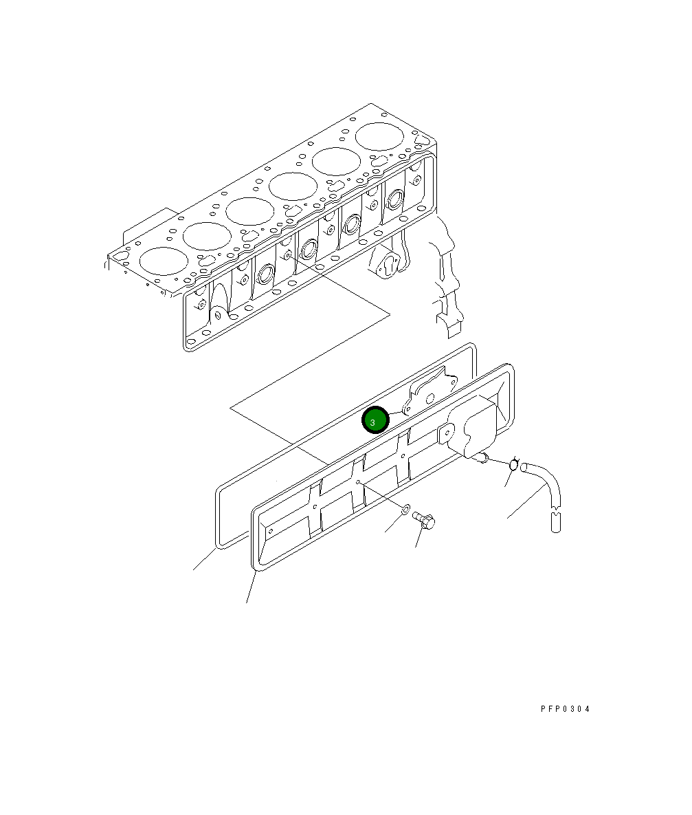 Дефлектор сапуна 6735-21-6140 Komatsu