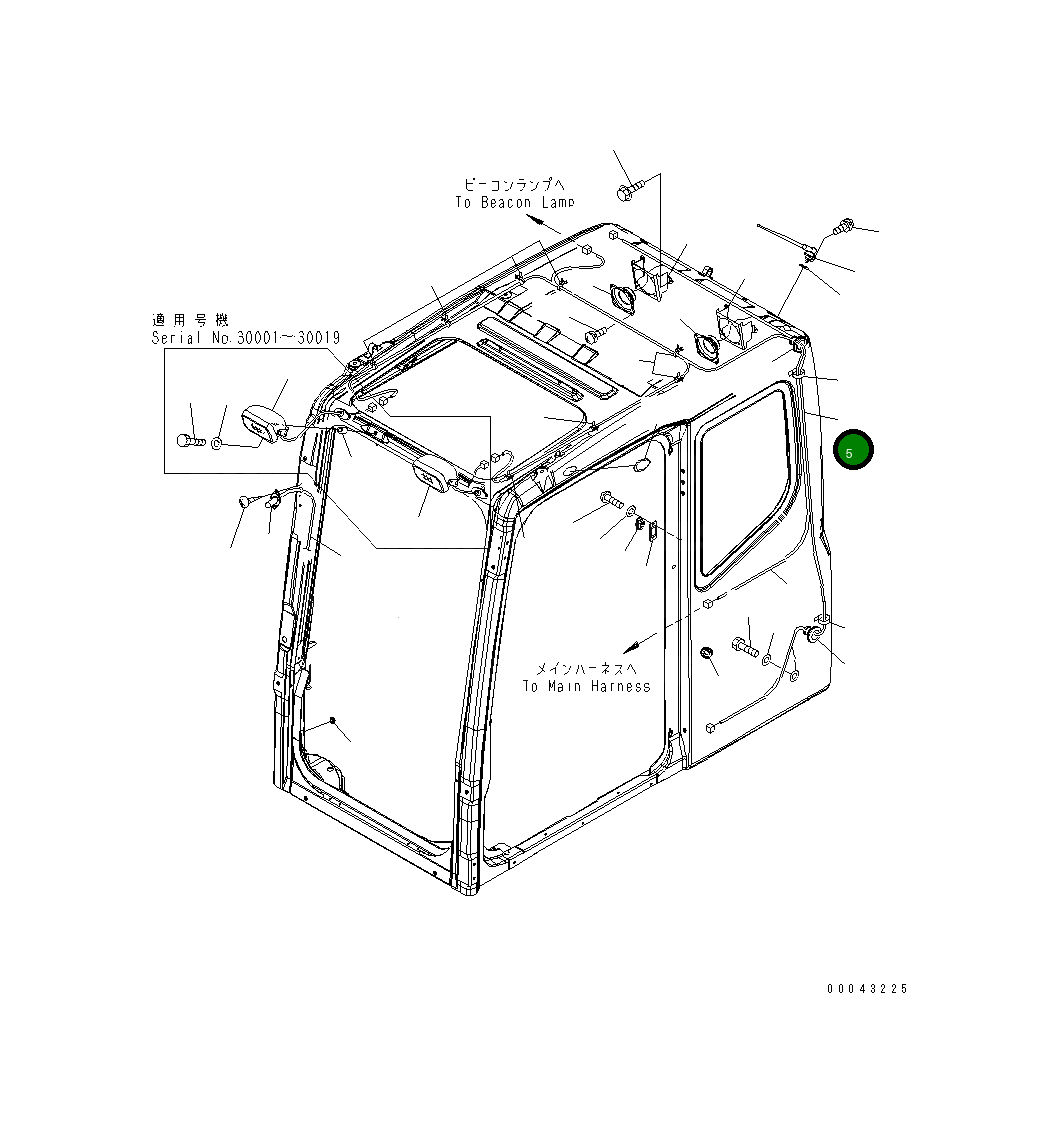 Жгут проводов 209-54-41860 Komatsu