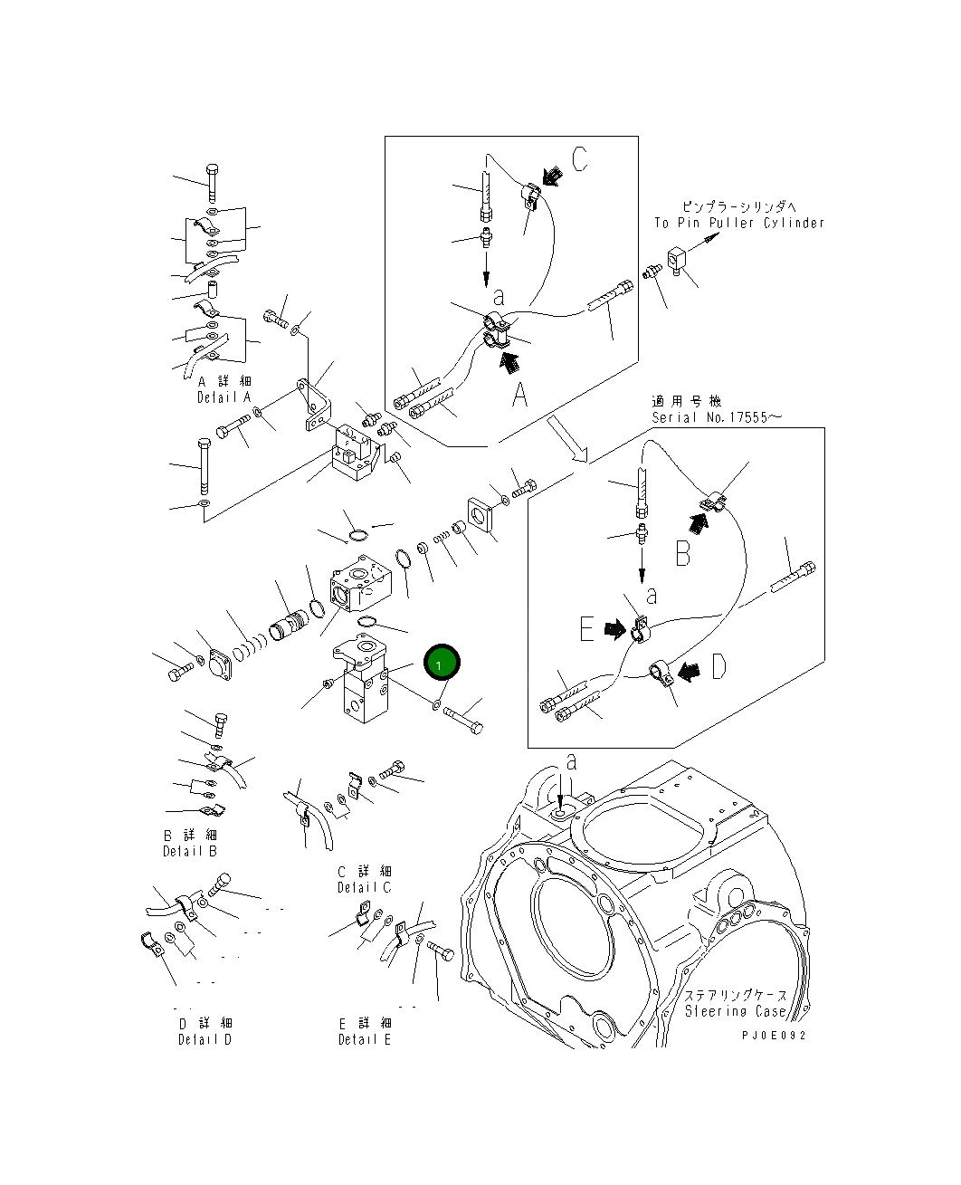 Блок 195-49-38182 Komatsu