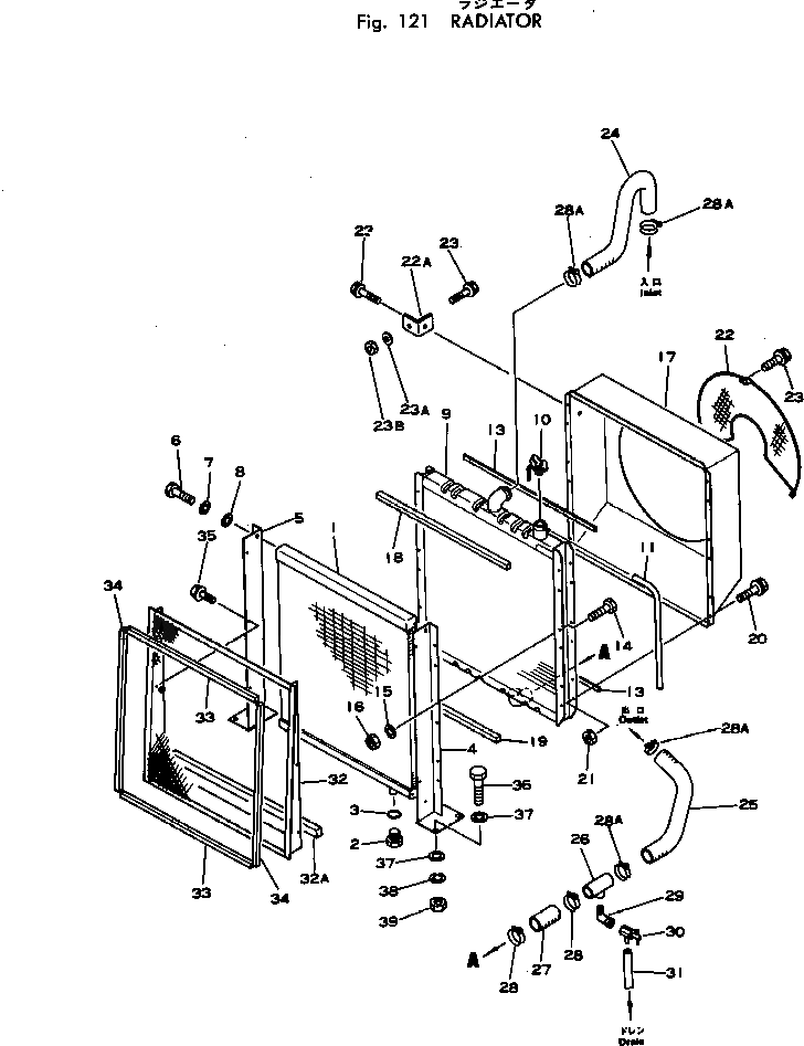 Затвор M721075303792 Komatsu