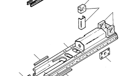 Блок верхнего ленивца 1233 532 H1 Komatsu