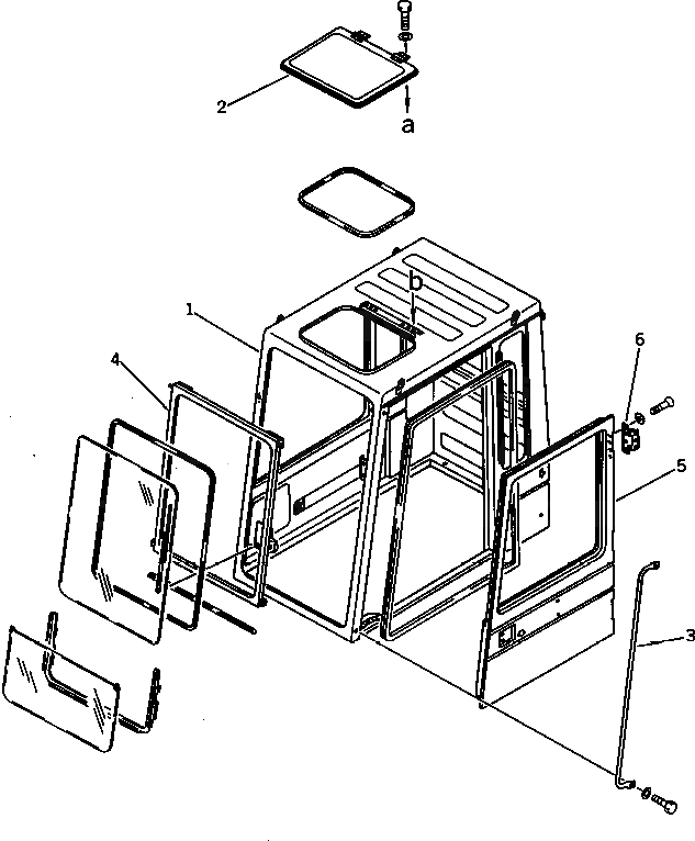 Кабина 205-54-73230 Komatsu
