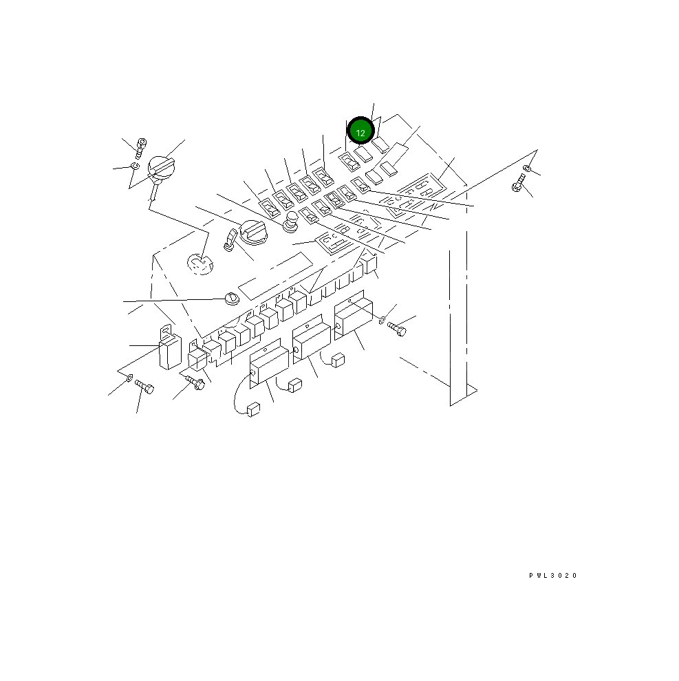 Выключатель 21T-06-67141 Komatsu
