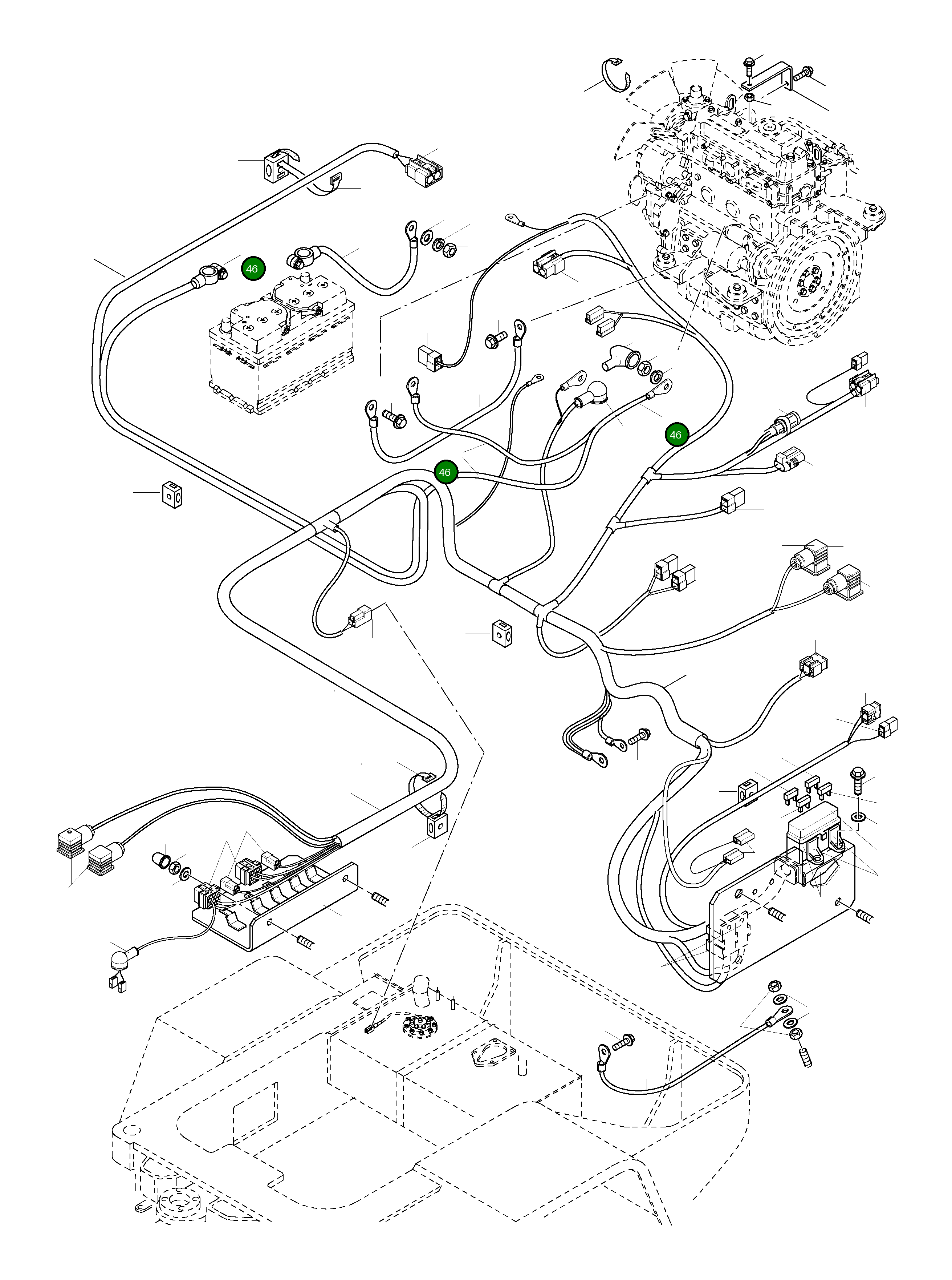 Кабель 42W-06-12260 Komatsu