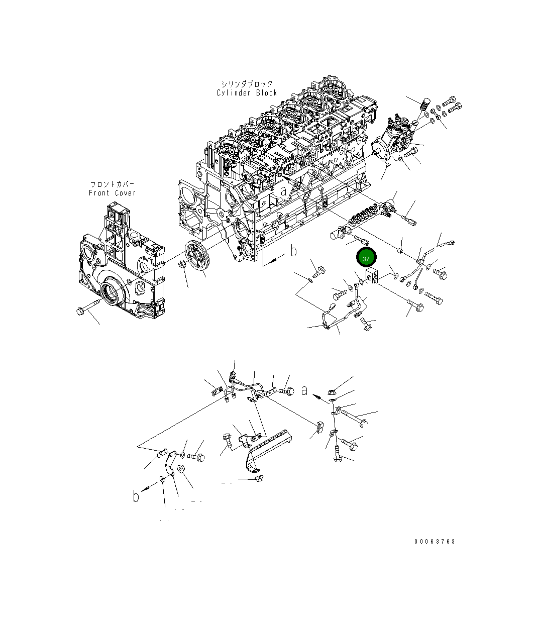 Блок 6261-71-7430 Komatsu