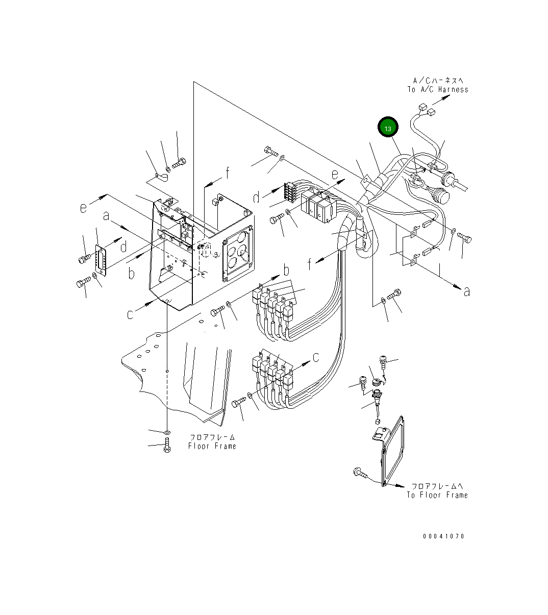 Жгут проводов 198-06-71321 Komatsu