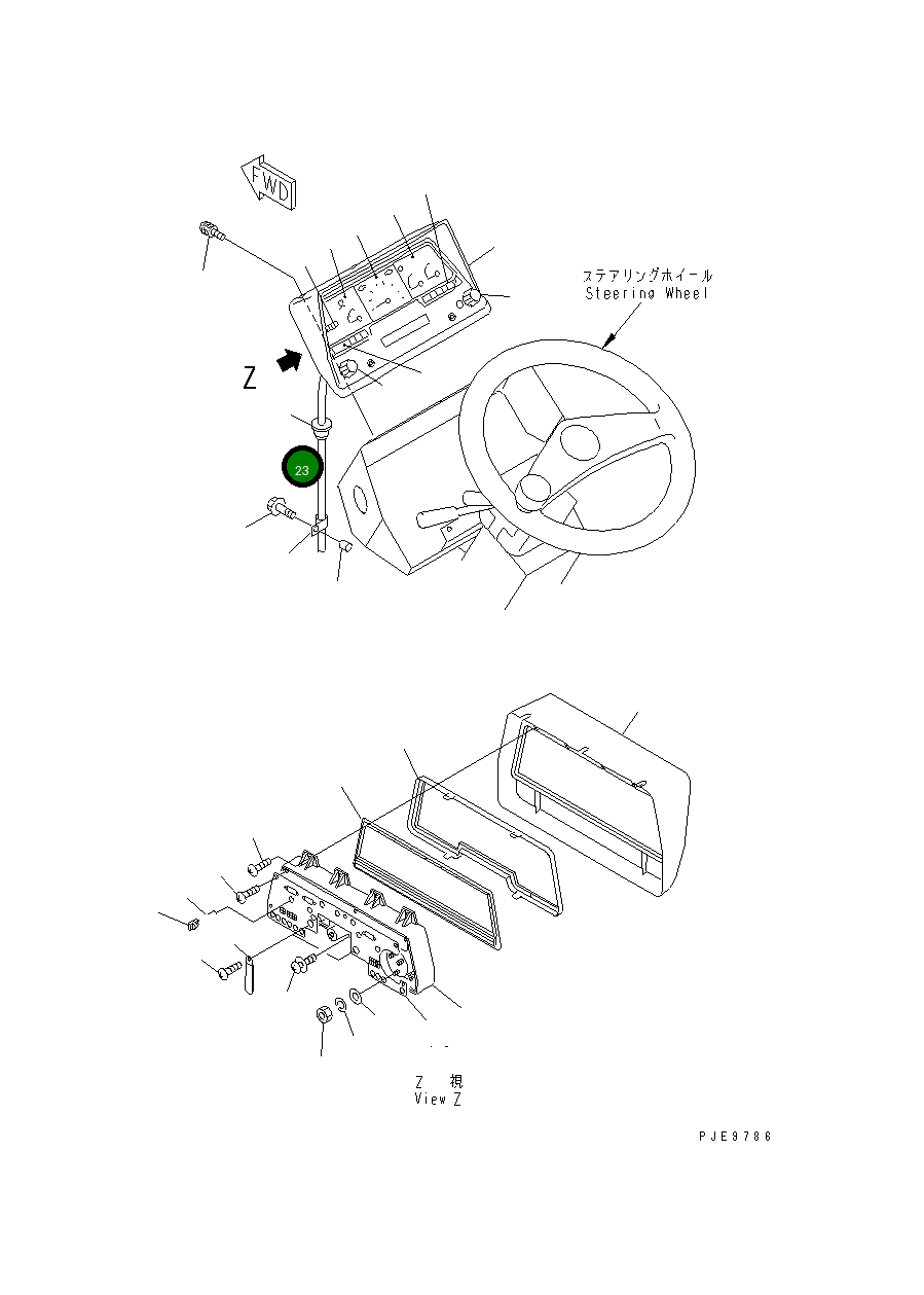 Кабель 08603-40019 Komatsu