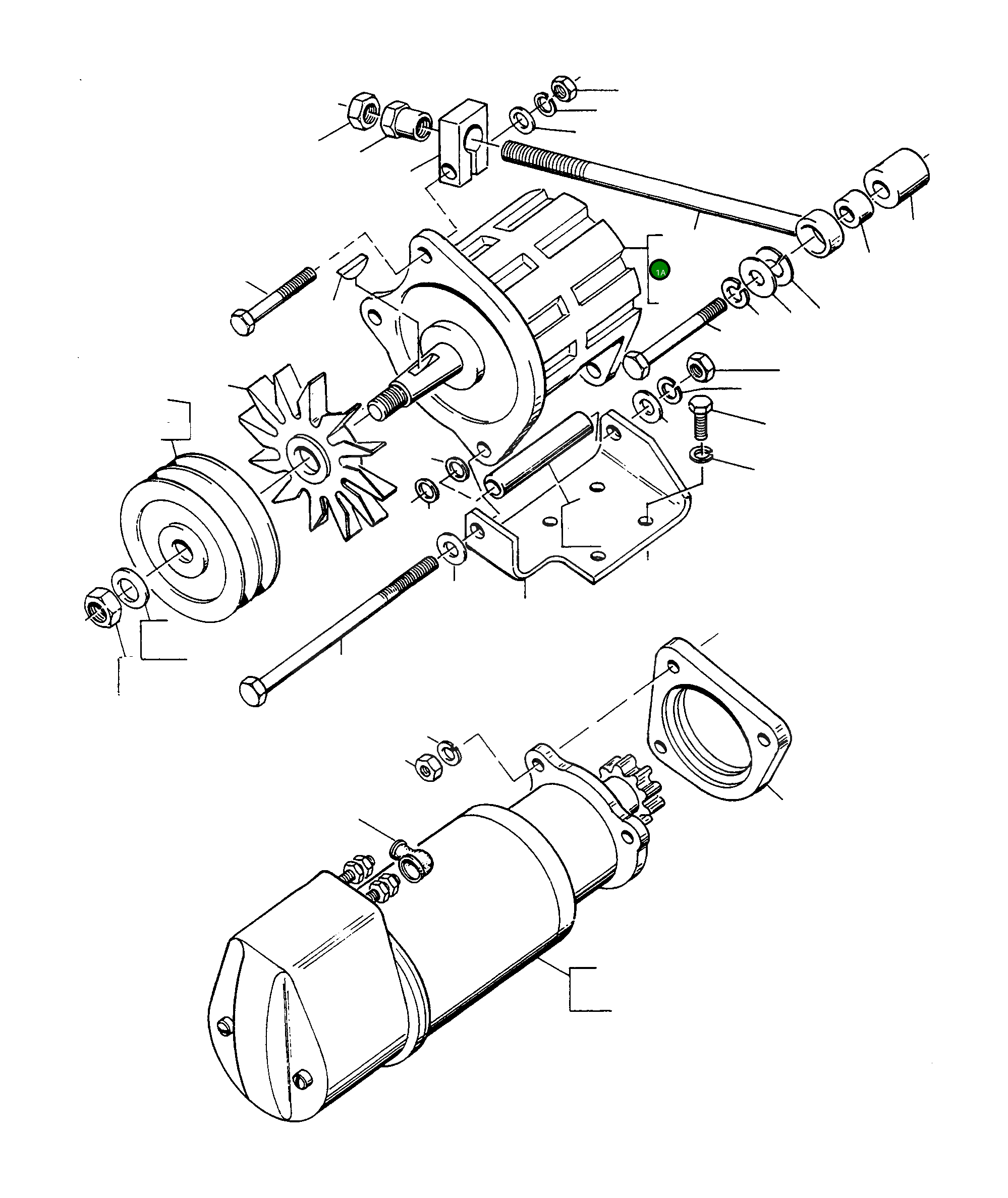 Генератор 2992741M91 Komatsu