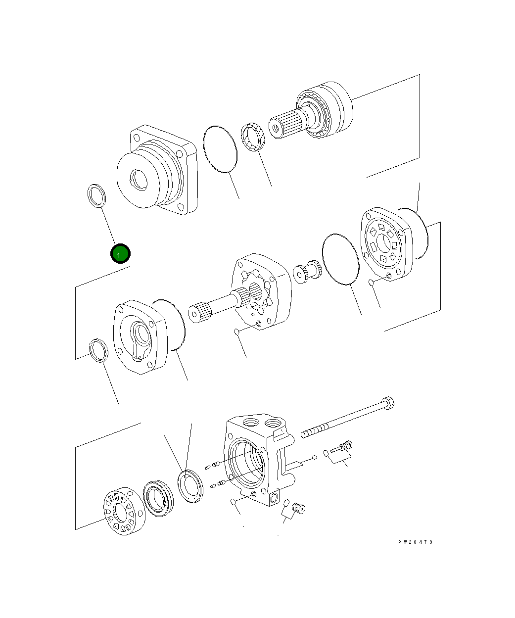 Двигатель 8248-75-4240 Komatsu