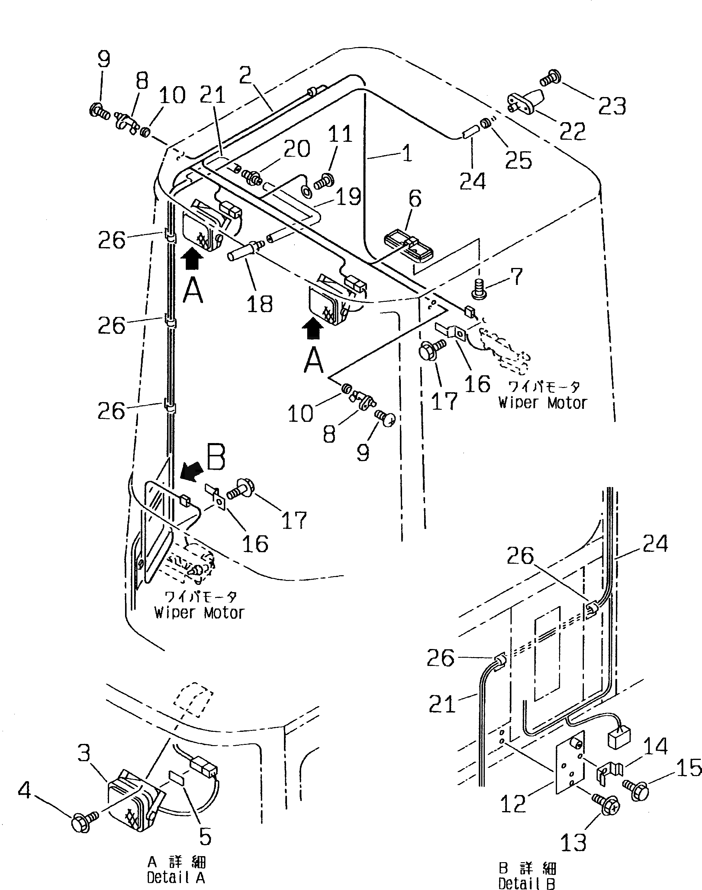 Жгут проводов 421-56-21650 Komatsu