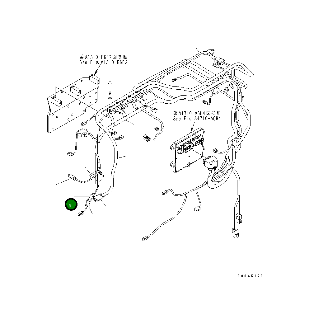 Жгут проводов 6245-81-9310 Komatsu