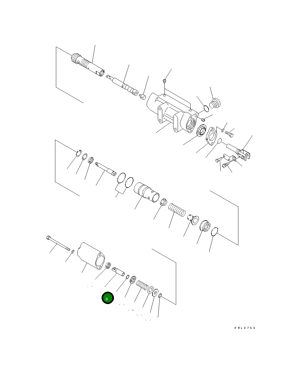 Золотник 195-43-45780 Komatsu