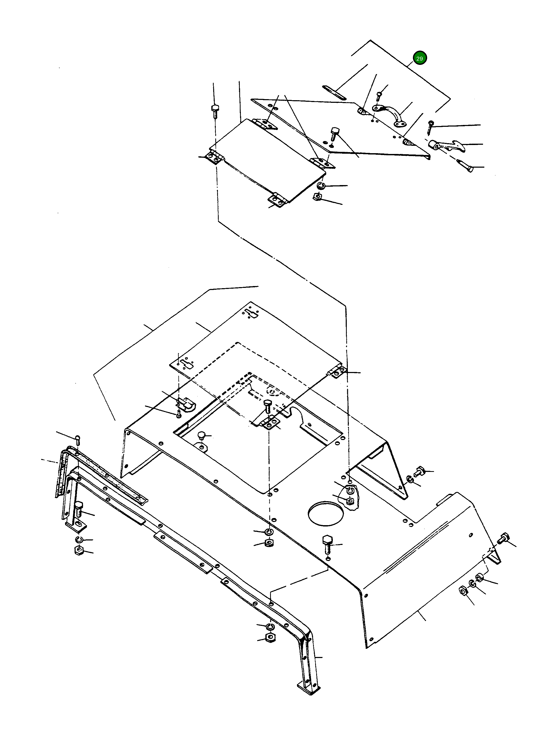 Заслонка 2949190M91 Komatsu