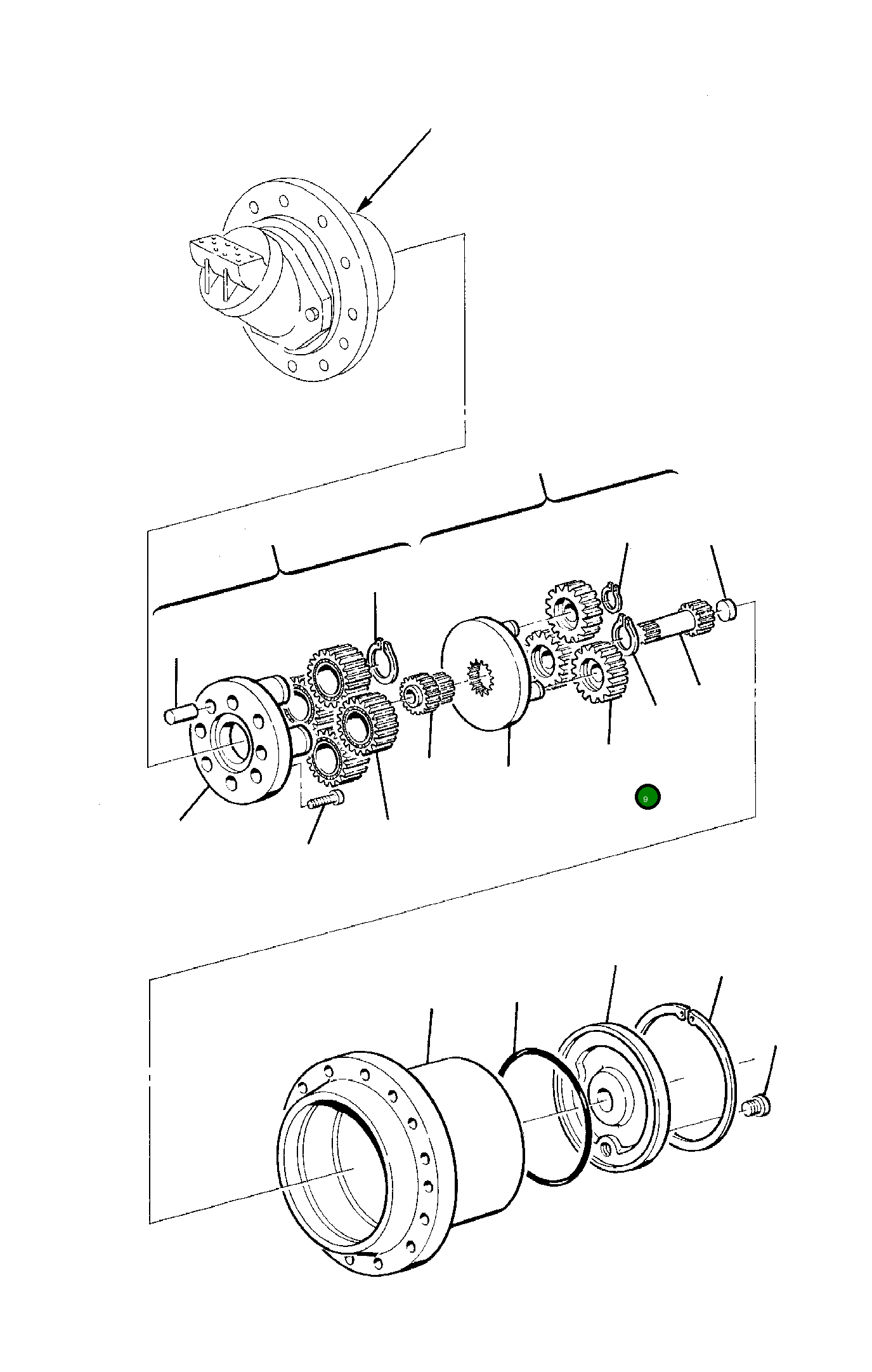 Водило 21D-60-15290 Komatsu