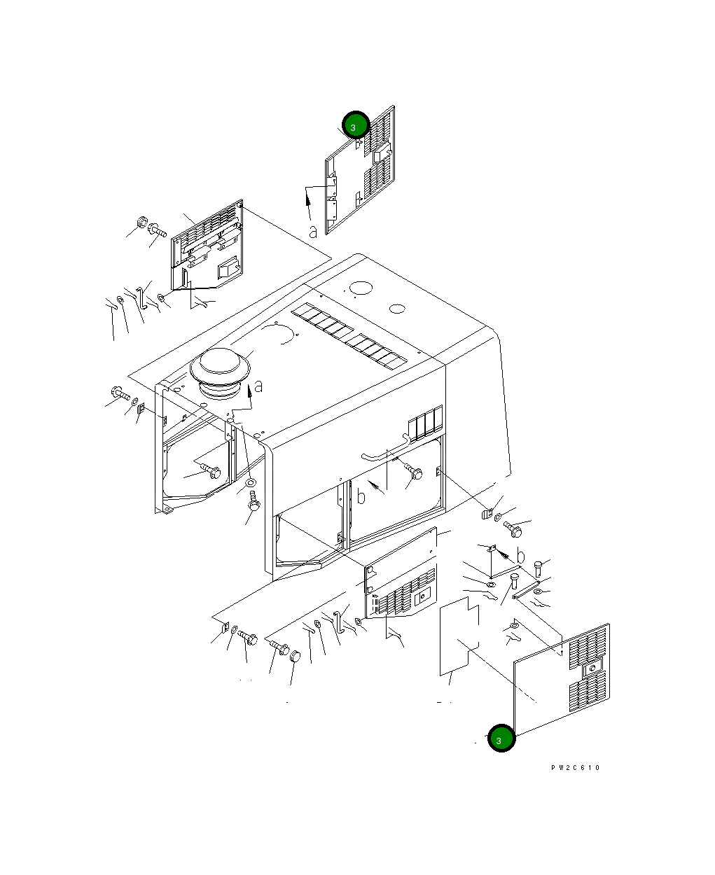 Дверь 425-54-21232 Komatsu