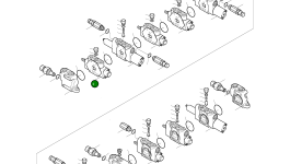 Блок в сборе, ход (левый) 1.451-00171 Komatsu