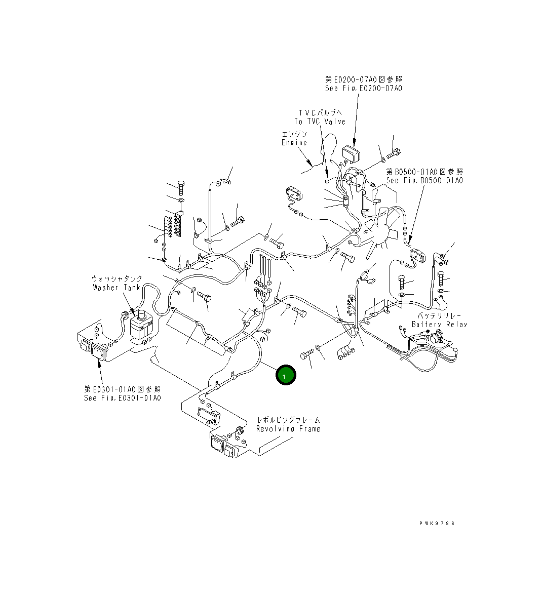 Жгут проводов 20E-06-K2301 Komatsu
