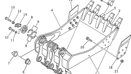 Палец 21T-72-14460 Komatsu