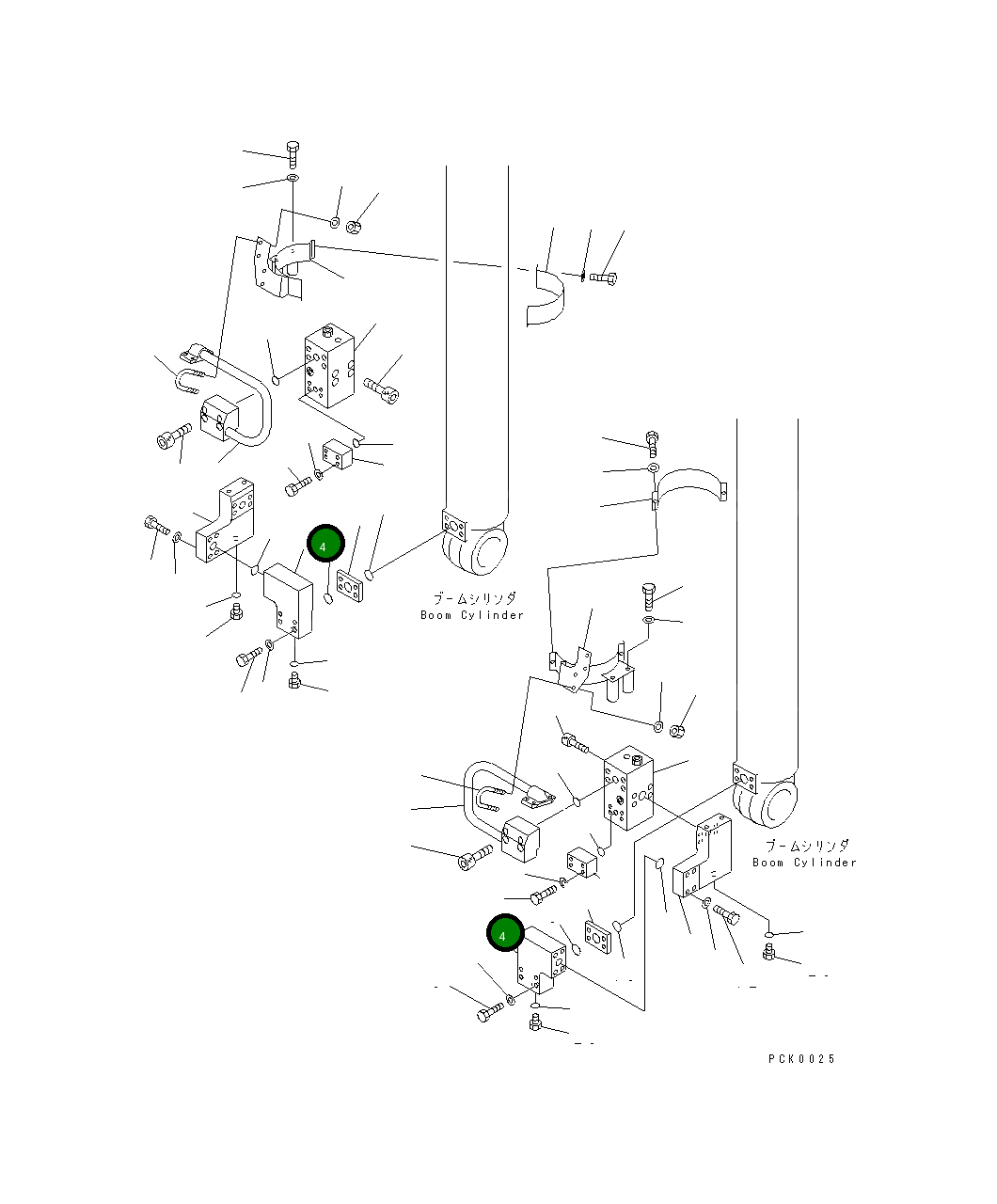 Блок, правый 20G-62-K5440 Komatsu