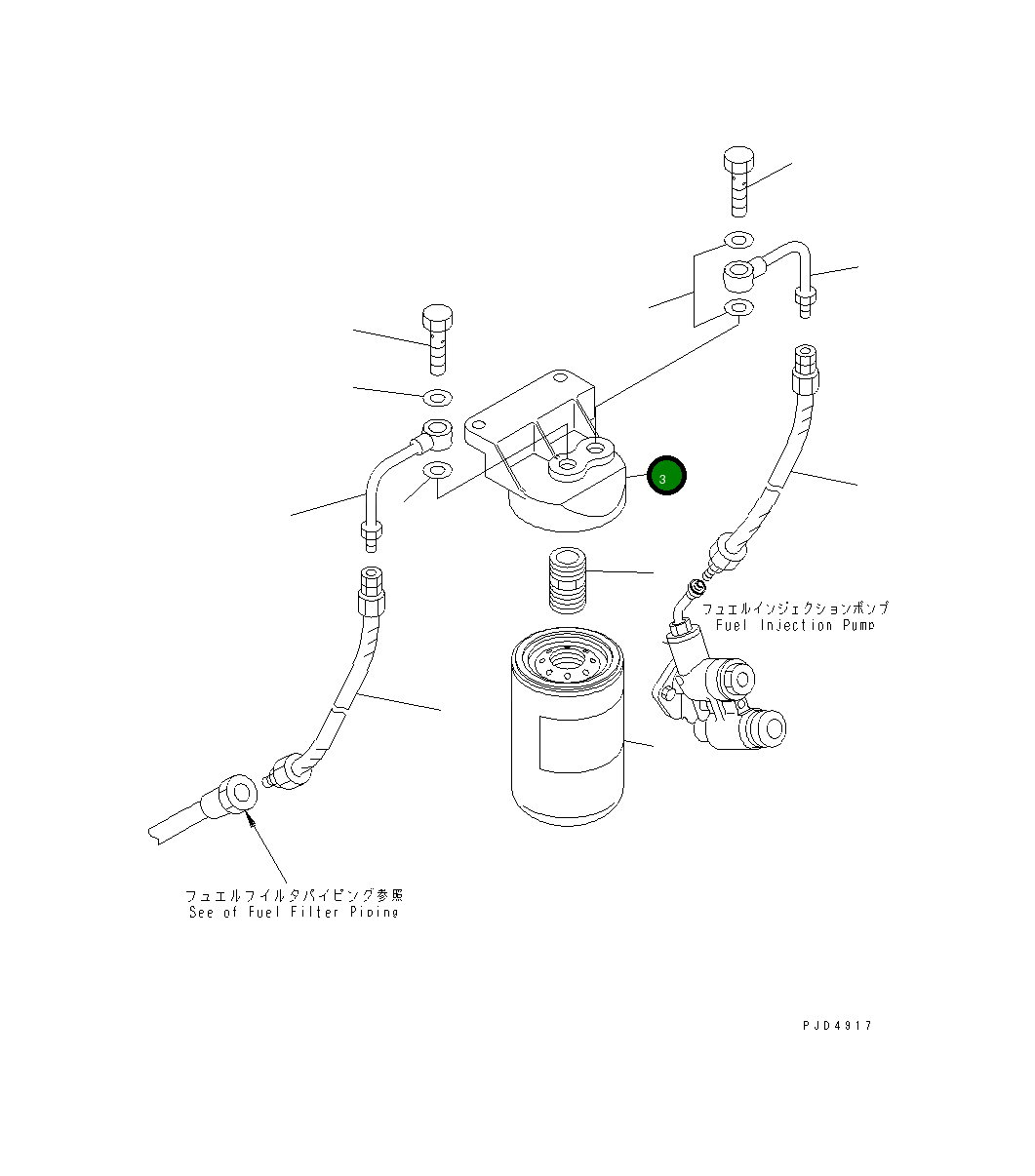 Головка 124-01-55160 Komatsu
