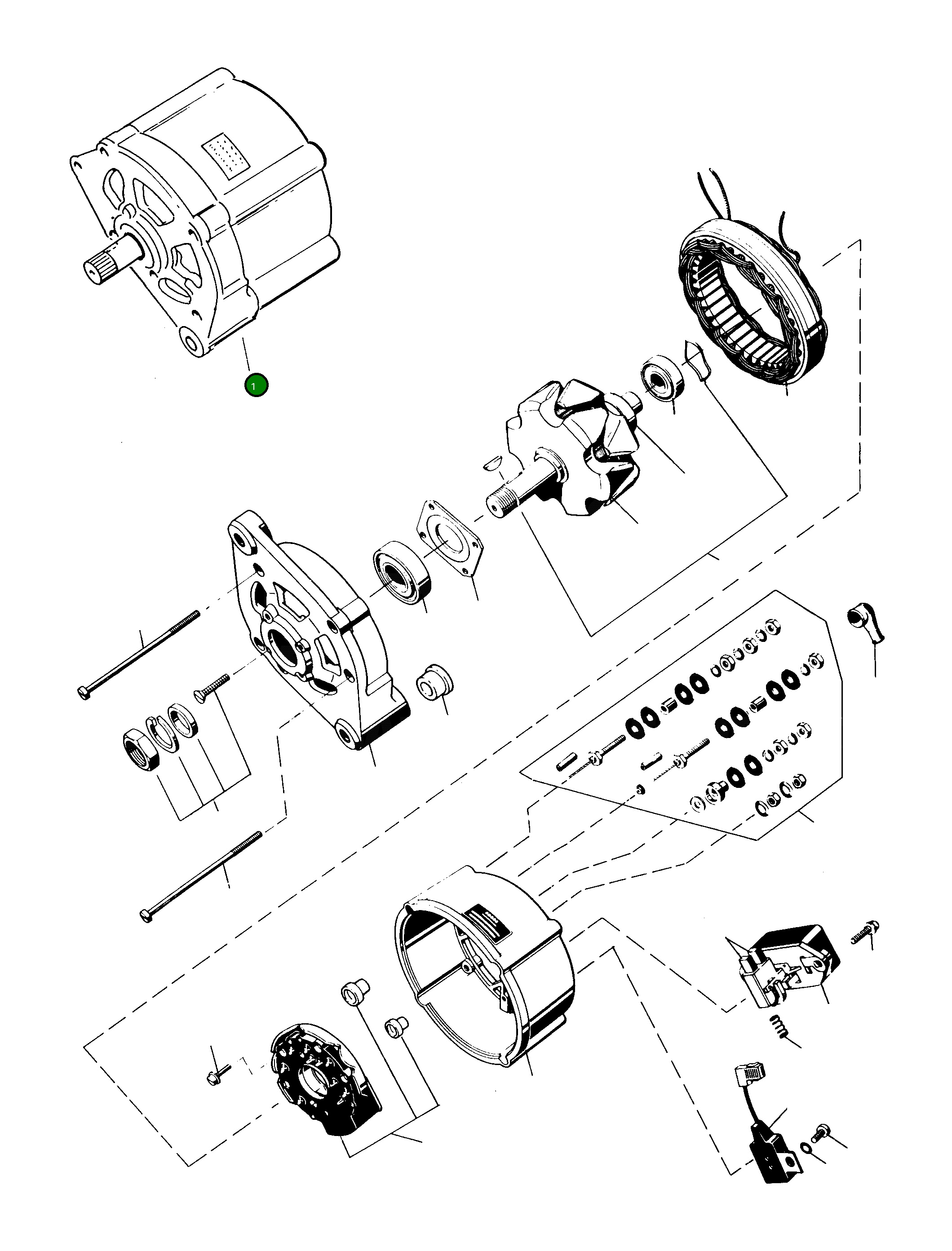 Генератор 3093066M91 Komatsu