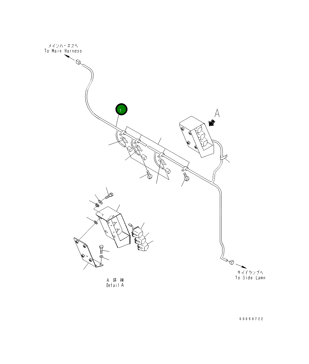 Жгут проводов 569-86-88531 Komatsu