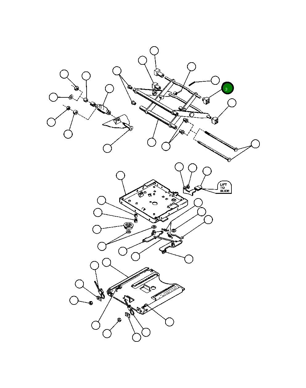 Блок ползун (1) VS6554 Komatsu
