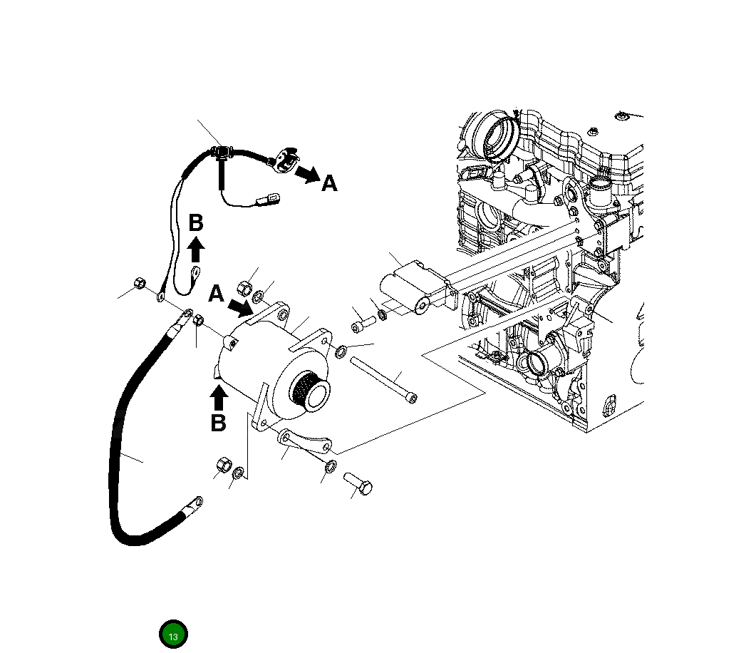 Жгут проводов 20Y-961-B570 Komatsu