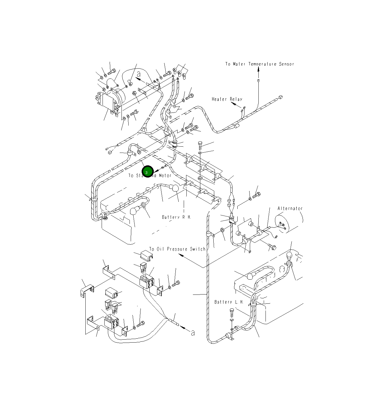Кабель 23A-06-11221 Komatsu