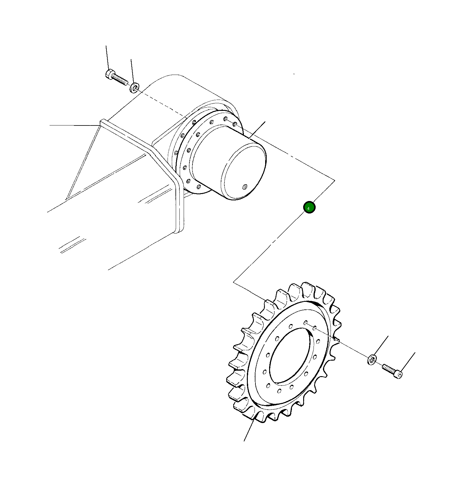 Бортовая передача 22E-60-12800 Komatsu