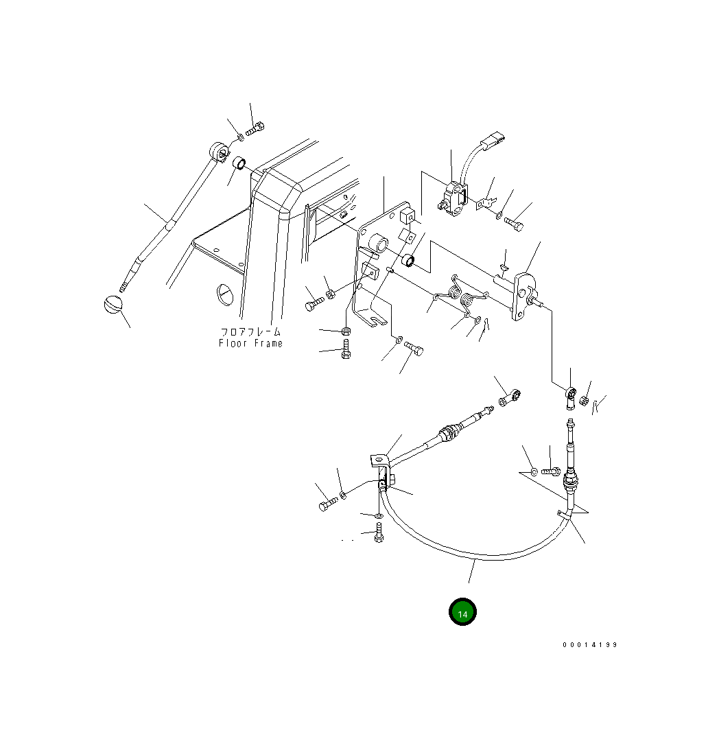 Кабель 17A-43-26191 Komatsu