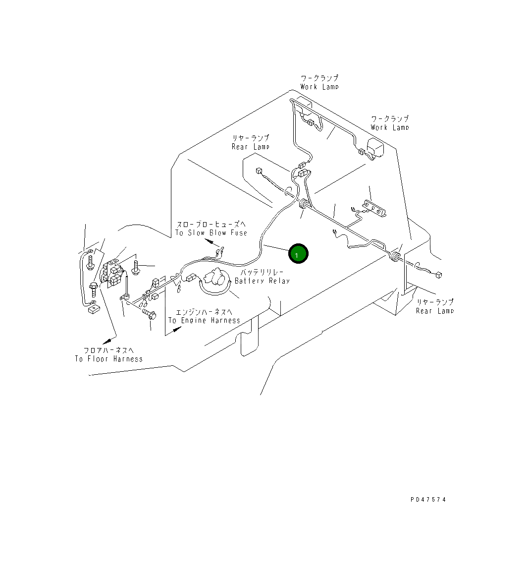 Жгут проводов 417-06-22130 Komatsu