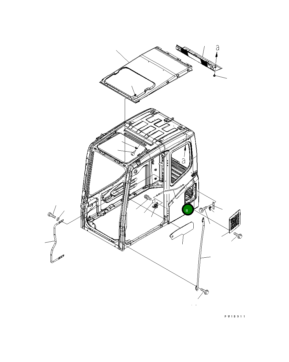 Кабель 20Y-54-52740 Komatsu