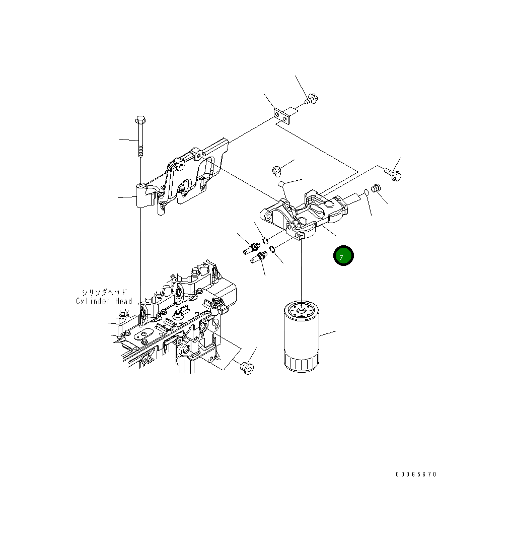 Головка 6745-71-6180 Komatsu