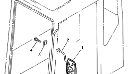 Зеркало 205-54-K1130 Komatsu