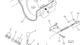 Рычаг FF7822-43110 Komatsu